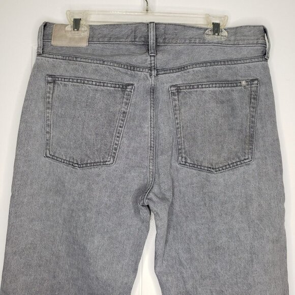 Everlane Relaxed Straight Leg Jean Womens 29 Long Gray Organic Cotton Button Fly - Picture 5 of 11